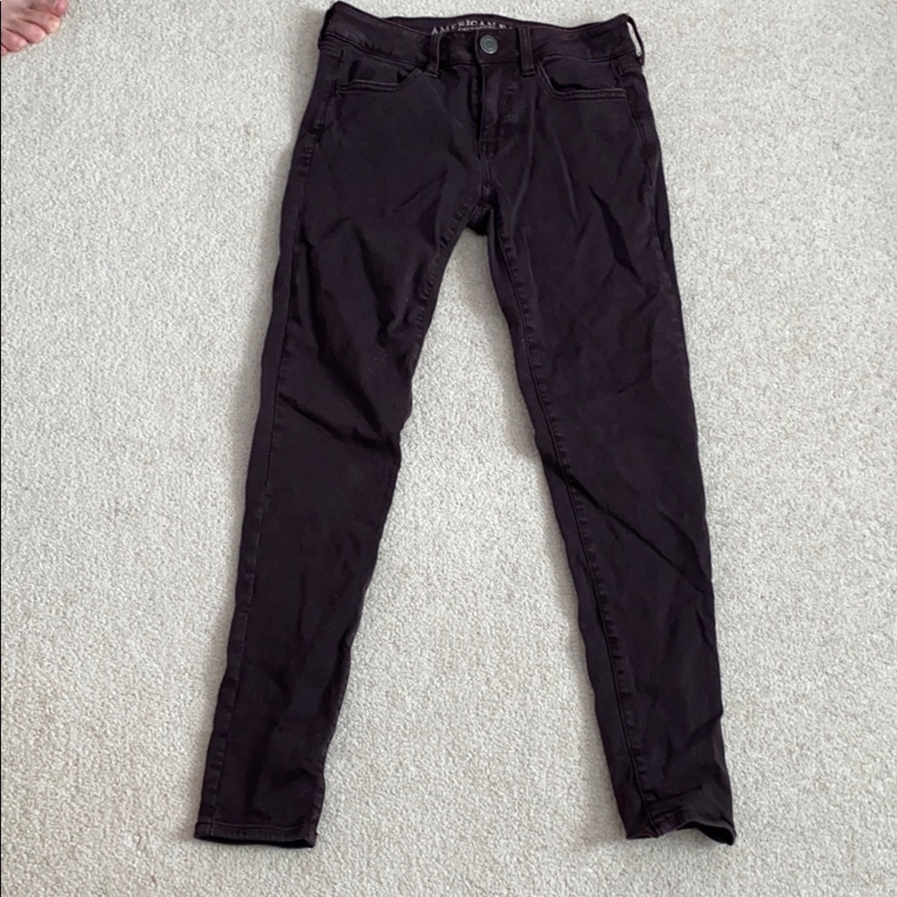 American Eagle Burgundy Jeans
